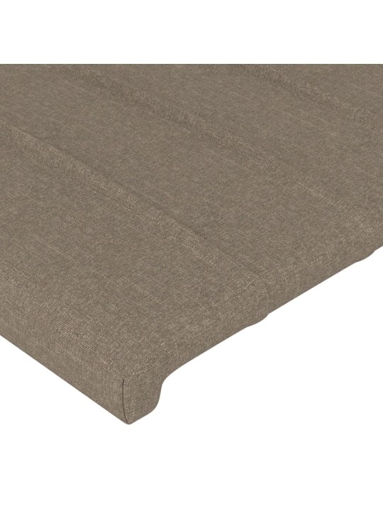 Lovos rėmassu galvūgaliu, taupe spalvos, 160x200cm, audinys