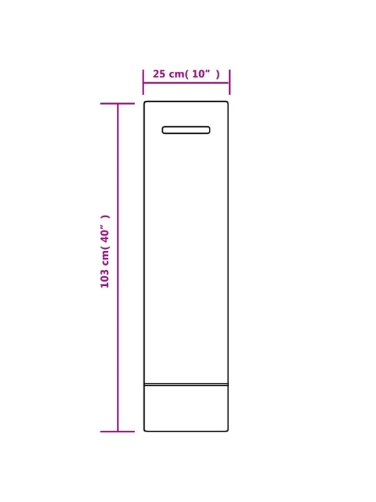 Smėlio maišai, 50vnt., tamsiai žali, 103x25cm, HDPE