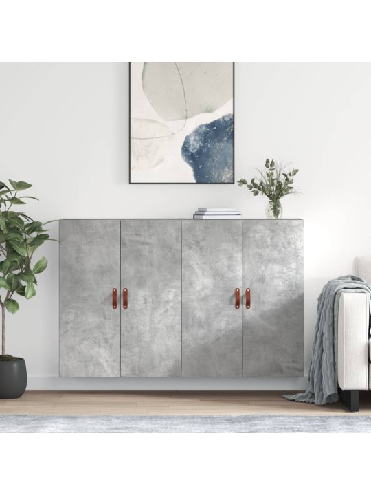 Prie sienos montuojamos spintelės, 2vnt., betono, 69,5x34x90cm