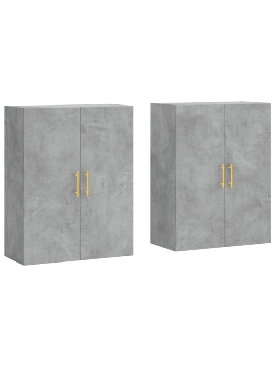 Prie sienos montuojamos spintelės, 2vnt., betono, 69,5x34x90cm