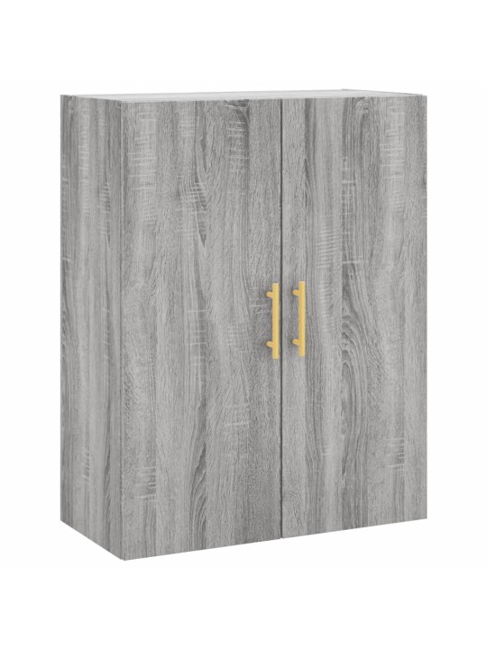Prie sienos montuojamos spintelės, 2vnt., pilkos, 69,5x34x90cm