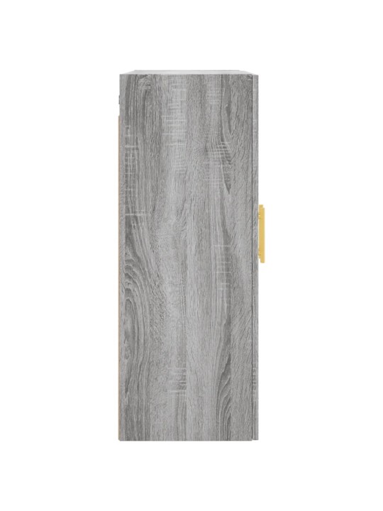 Prie sienos montuojamos spintelės, 2vnt., pilkos, 69,5x34x90cm
