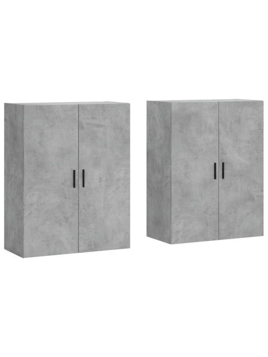 Prie sienos montuojamos spintelės, 2vnt., betono, 69,5x34x90cm