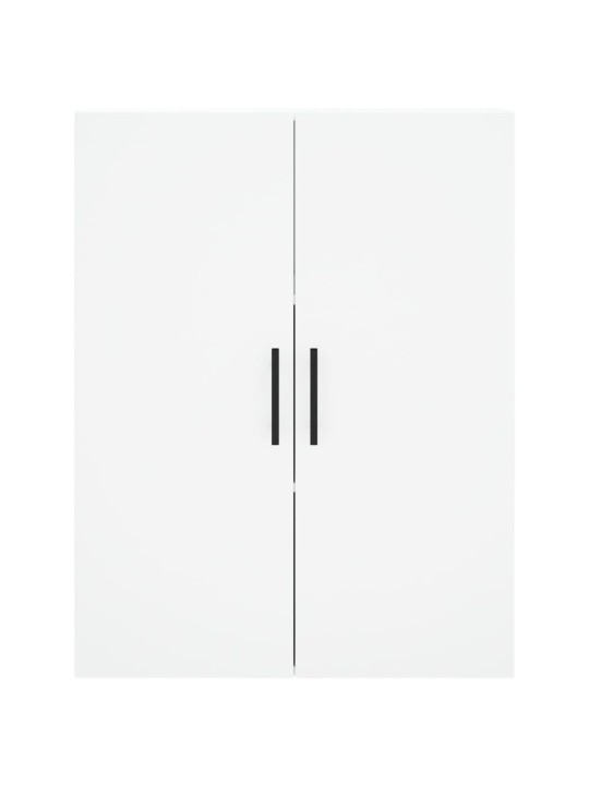 Prie sienos montuojamos spintelės, 2vnt., baltos, 69,5x34x90cm
