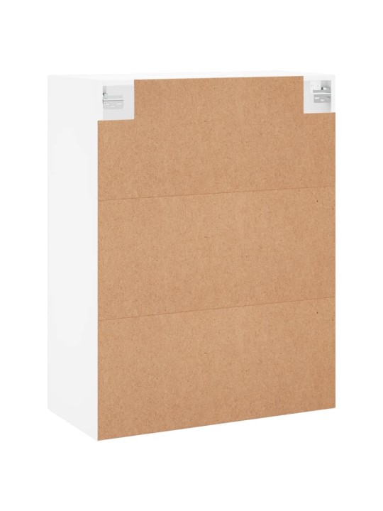 Prie sienos montuojamos spintelės, 2vnt., baltos, 69,5x34x90cm