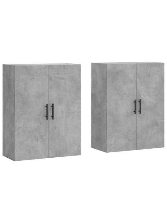 Prie sienos montuojamos spintelės, 2vnt., betono, 69,5x34x90cm