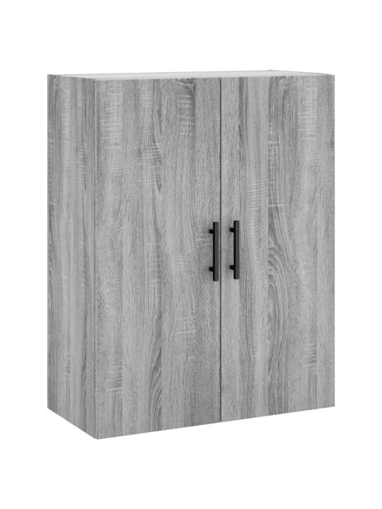 Prie sienos montuojamos spintelės, 2vnt., pilkos, 69,5x34x90cm