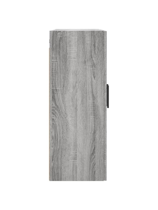Prie sienos montuojamos spintelės, 2vnt., pilkos, 69,5x34x90cm