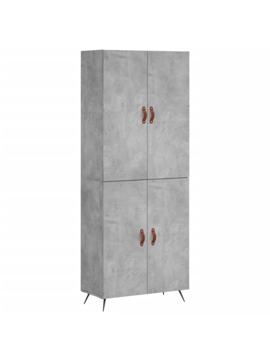 Komoda, betono pilkos spalvos, 69,5x34x180cm, apdirbta mediena