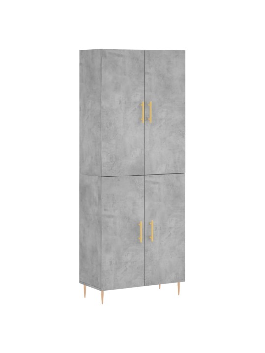 Komoda, betono pilkos spalvos, 69,5x34x180cm, apdirbta mediena