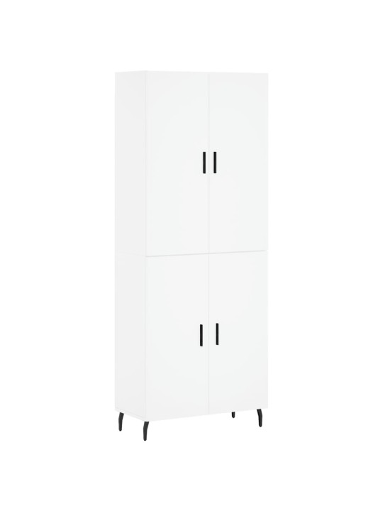 Komoda, baltos spalvos, 69,5x34x180cm, apdirbta mediena