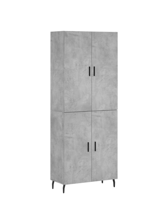 Komoda, betono pilkos spalvos, 69,5x34x180cm, apdirbta mediena