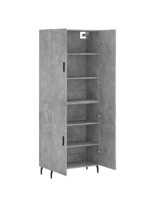 Komoda, betono pilkos spalvos, 69,5x34x180cm, apdirbta mediena
