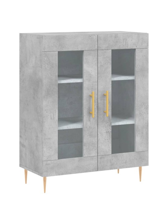 Komoda, betono pilkos spalvos, 69,5x34x180cm, apdirbta mediena