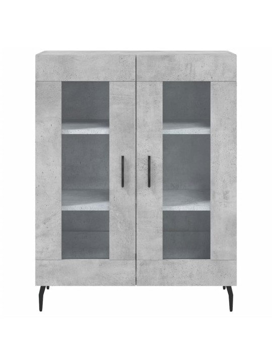 Komoda, betono pilkos spalvos, 69,5x34x180cm, apdirbta mediena