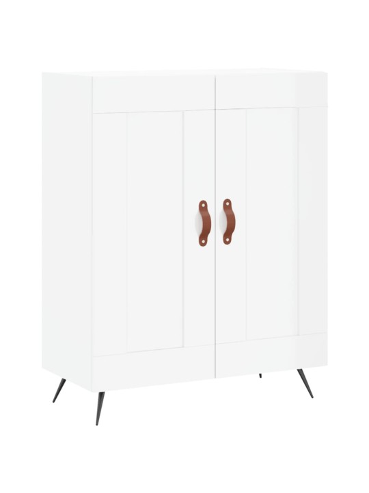 Komoda, baltos spalvos, 69,5x34x180cm, apdirbta mediena, blizgi