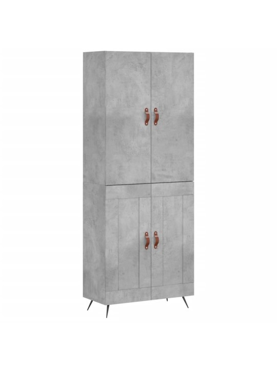 Komoda, betono pilkos spalvos, 69,5x34x180cm, apdirbta mediena