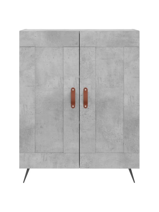 Komoda, betono pilkos spalvos, 69,5x34x180cm, apdirbta mediena