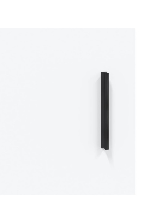 Komoda, baltos spalvos, 69,5x34x180cm, apdirbta mediena
