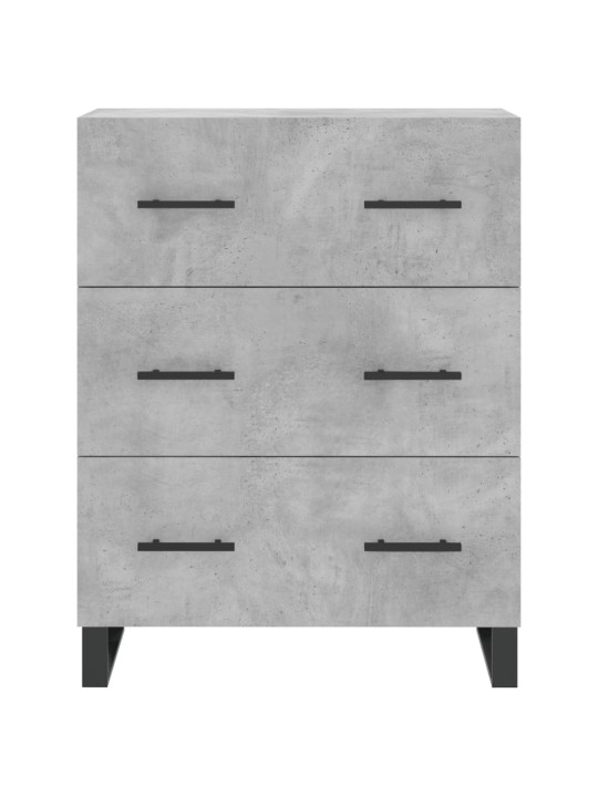 Komoda, betono pilkos spalvos, 69,5x34x180cm, apdirbta mediena
