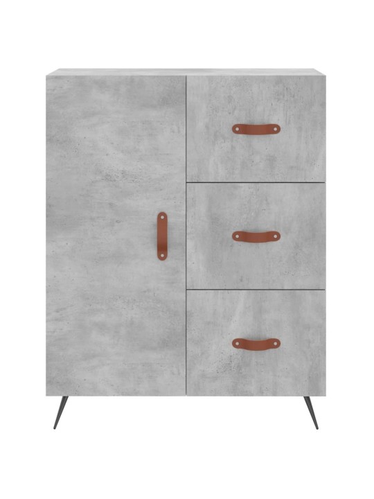 Komoda, betono pilkos spalvos, 69,5x34x180cm, apdirbta mediena