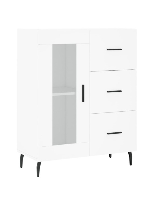 Komoda, baltos spalvos, 69,5x34x180cm, apdirbta mediena