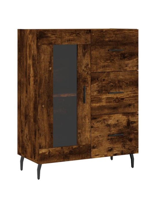Komoda, dūminio ąžuolo spalvos, 69,5x34x180cm, apdirbta mediena