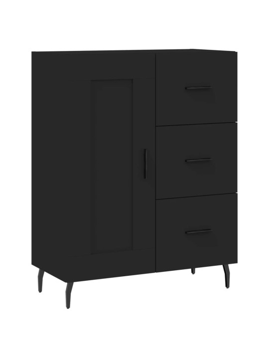 Komoda, juodos spalvos, 69,5x34x180cm, apdirbta mediena