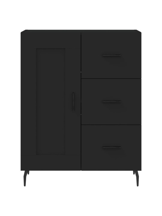 Komoda, juodos spalvos, 69,5x34x180cm, apdirbta mediena