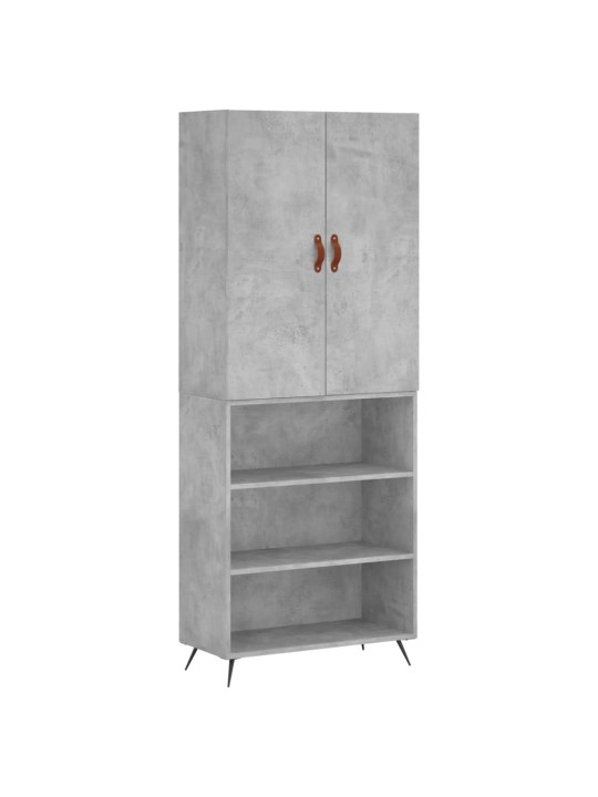 Komoda, betono pilkos spalvos, 69,5x34x180cm, apdirbta mediena
