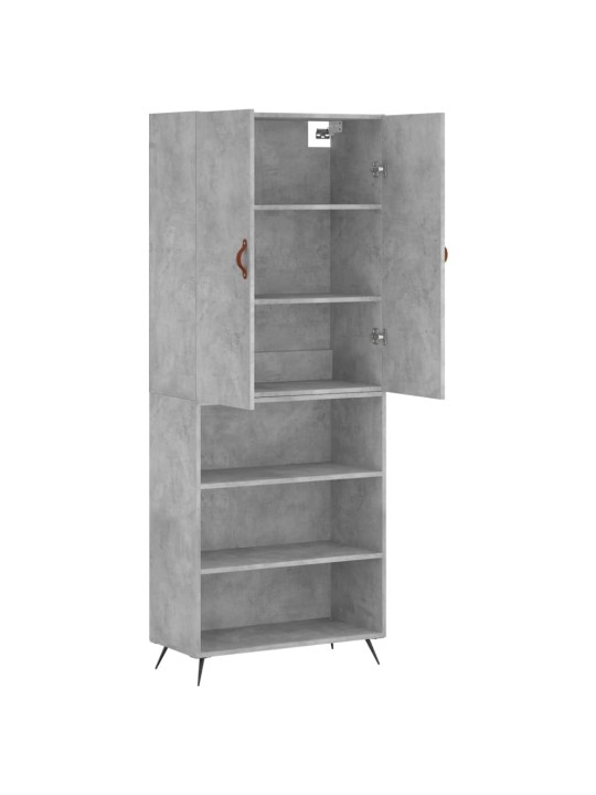 Komoda, betono pilkos spalvos, 69,5x34x180cm, apdirbta mediena