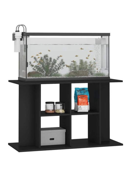 Akvariumo stovas, juodos spalvos, 100x40x60cm, apdirbta mediena