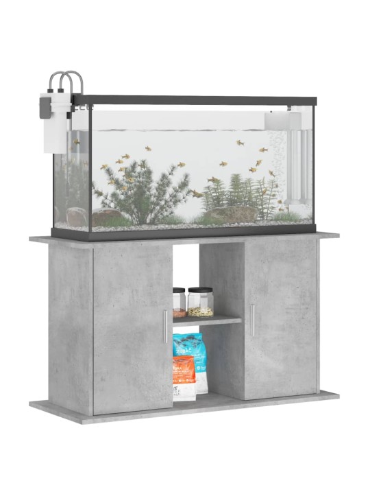 Akvariumo stovas, betono pilkas, 101x41x58cm, apdirbta mediena
