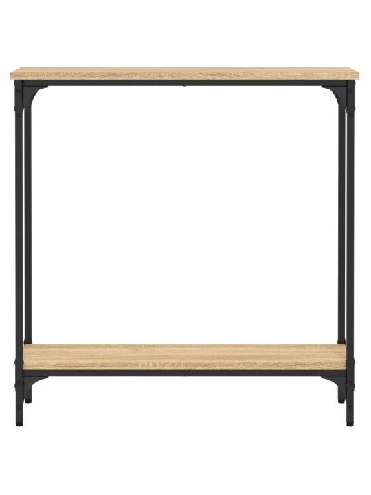 Konsolinis staliukas, ąžuolo, 75x22,5x75cm, apdirbta mediena