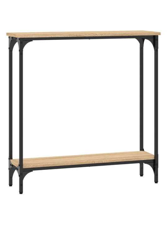 Konsolinis staliukas, ąžuolo, 75x22,5x75cm, apdirbta mediena