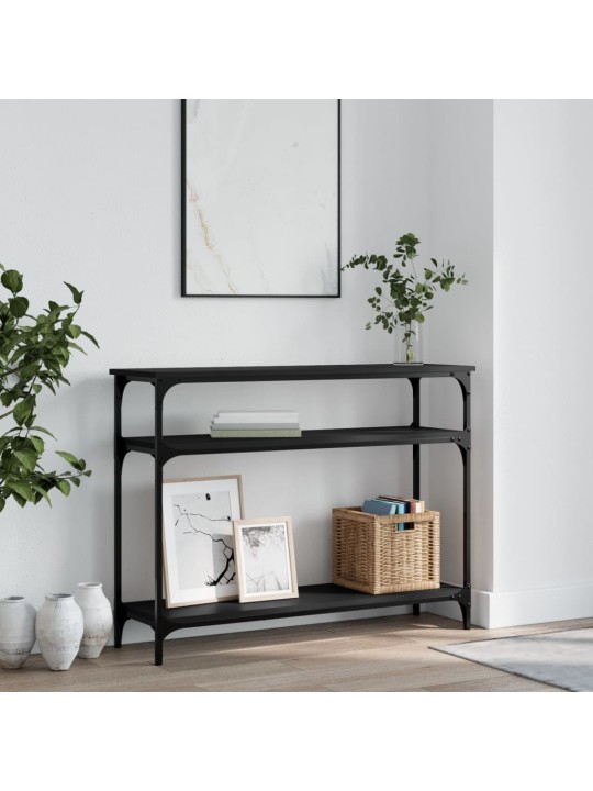 Konsolinis staliukas, juodas, 100x29x75cm, apdirbta mediena