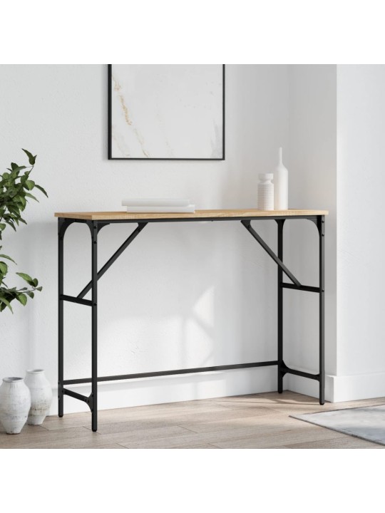 Konsolinis staliukas, ąžuolo, 100x32x75cm, apdirbta mediena