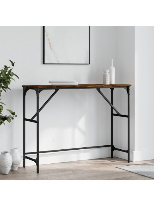 Konsolinis staliukas, dūminio ąžuolo, 100x32x75cm, mediena