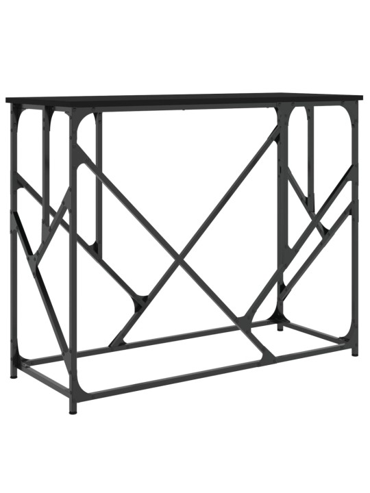 Konsolinis staliukas, juodas, 100x40x80cm, apdirbta mediena