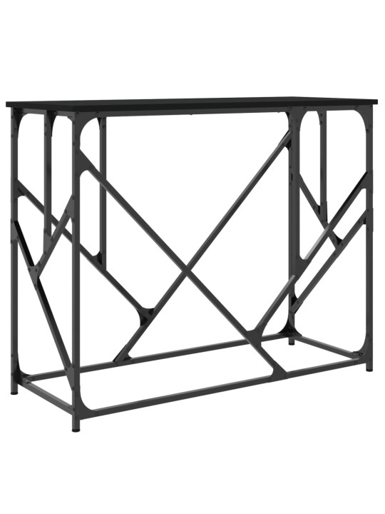 Konsolinis staliukas, juodas, 100x40x80cm, apdirbta mediena