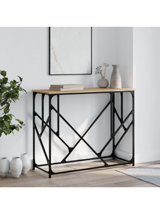 Konsolinis staliukas, ąžuolo, 100x40x80cm, apdirbta mediena