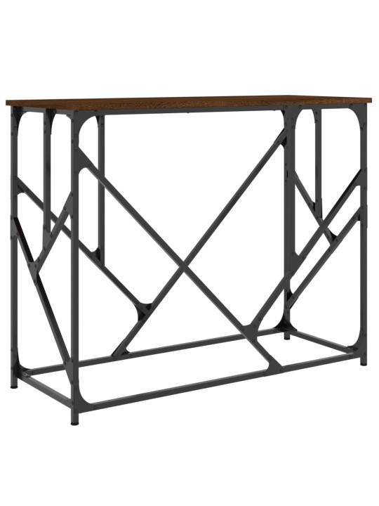 Konsolinis staliukas, rudas ąžuolo, 100x40x80cm, mediena