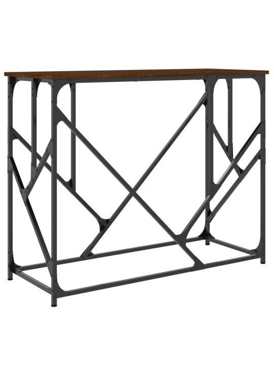 Konsolinis staliukas, rudas ąžuolo, 100x40x80cm, mediena