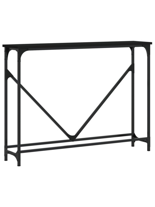 Konsolinis staliukas, juodas, 102x22,5x75cm, apdirbta mediena