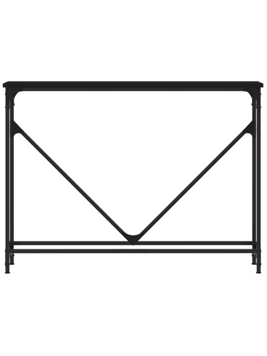 Konsolinis staliukas, juodas, 102x22,5x75cm, apdirbta mediena