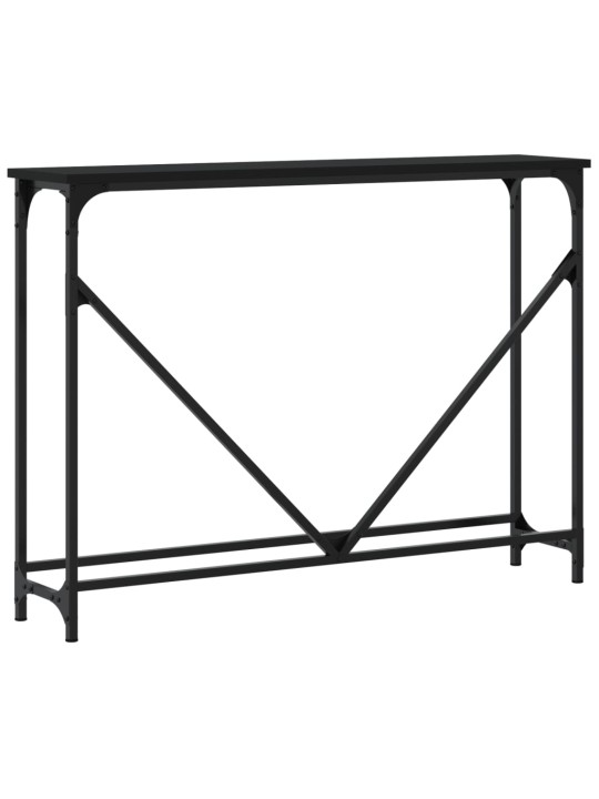 Konsolinis staliukas, juodas, 102x22,5x75cm, apdirbta mediena