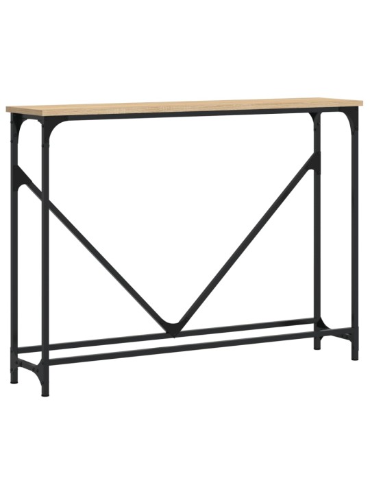 Konsolinis staliukas, ąžuolo, 102x22,5x75cm, apdirbta mediena