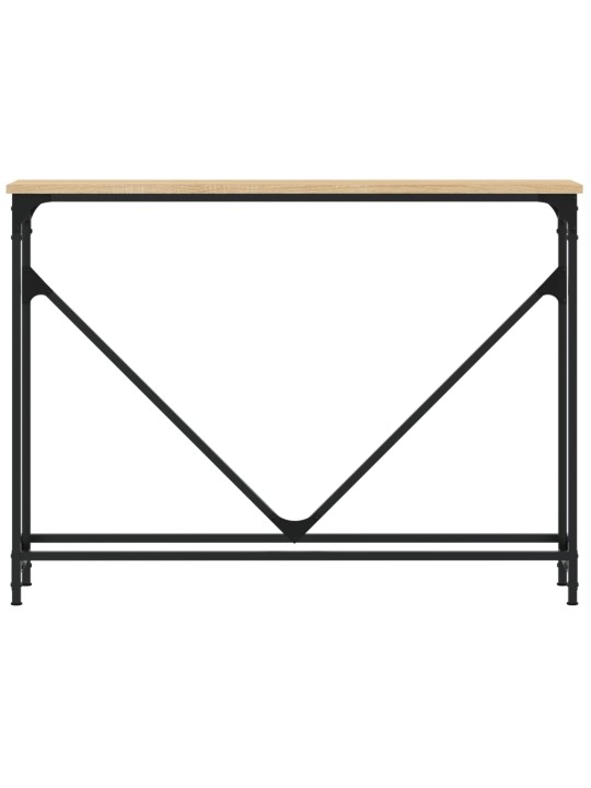 Konsolinis staliukas, ąžuolo, 102x22,5x75cm, apdirbta mediena