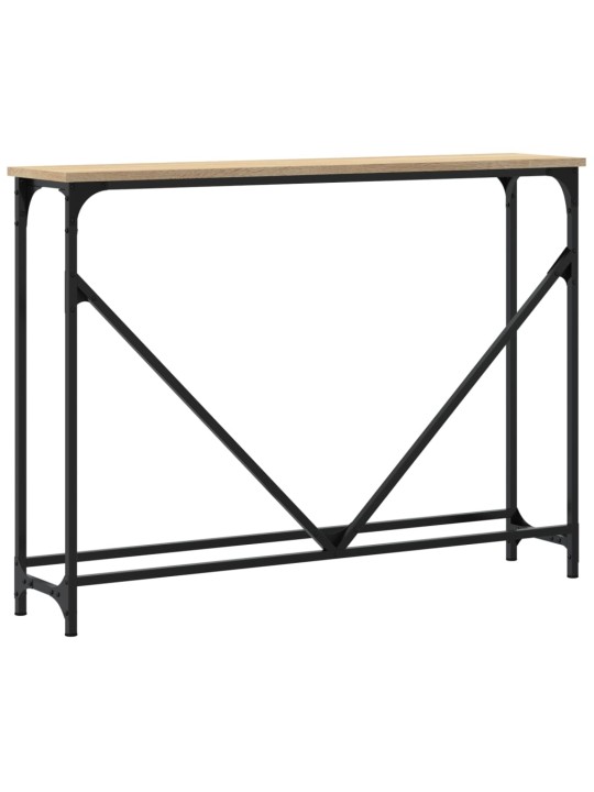 Konsolinis staliukas, ąžuolo, 102x22,5x75cm, apdirbta mediena