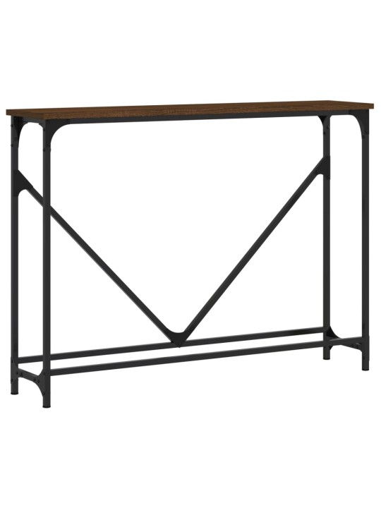 Konsolinis staliukas, rudas ąžuolo, 102x22,5x75cm, mediena